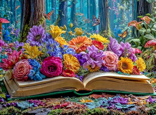 Cross & Glory – Iridescence – 1000 Piece Jigsaw Puzzle for Adults | Enchanted Storybook Butterfly Fantasy Art | Luminous, Whimsical Puzzle Experience