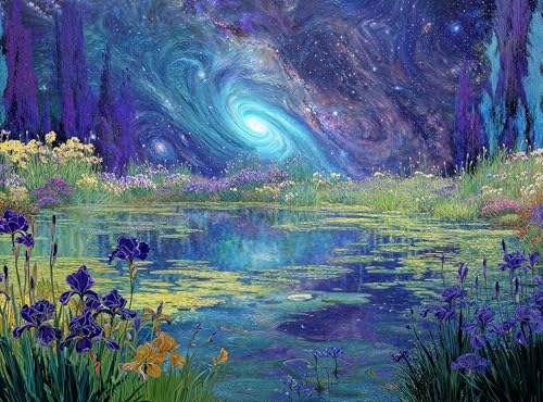 Cross & Glory - Milky Way Rising - 1000 Piece Jigsaw Puzzle for Adults | Surreal Cosmic Artwork Puzzle | Challenging Puzzle for Adults | Eco-Friendly Materials for Space Enthusiasts
