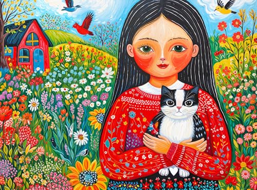Cross & Glory - A Garden of Wonders - 1000 Piece Jigsaw Puzzle for Adults | Vibrant Nature & Art Puzzle | Challenging Puzzle for Adults | Eco-Friendly Materials for Puzzle Lovers