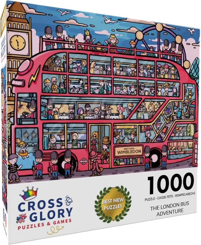 L'aventure du bus londonien - Puzzle 1000 pièces