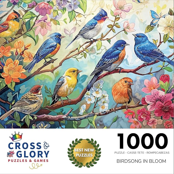 Chants d'oiseaux en fleurs - Puzzle 1000 pièces