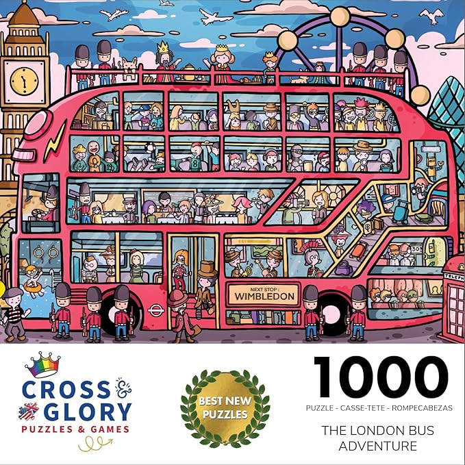 L'aventure du bus londonien - Puzzle 1000 pièces