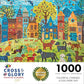 Canidés colorés : Une journée au parc canin - Puzzle 1 000 pièces