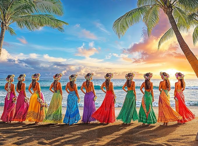 Aloha Harmony: Colours of The Pacific - 1000 Piece Jigsaw Puzzle