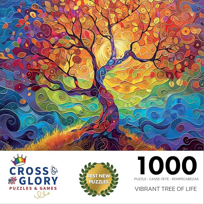 Arbre de vie vibrant - Puzzle 1000 pièces 