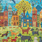 Canidés colorés : Une journée au parc canin - Puzzle 1 000 pièces