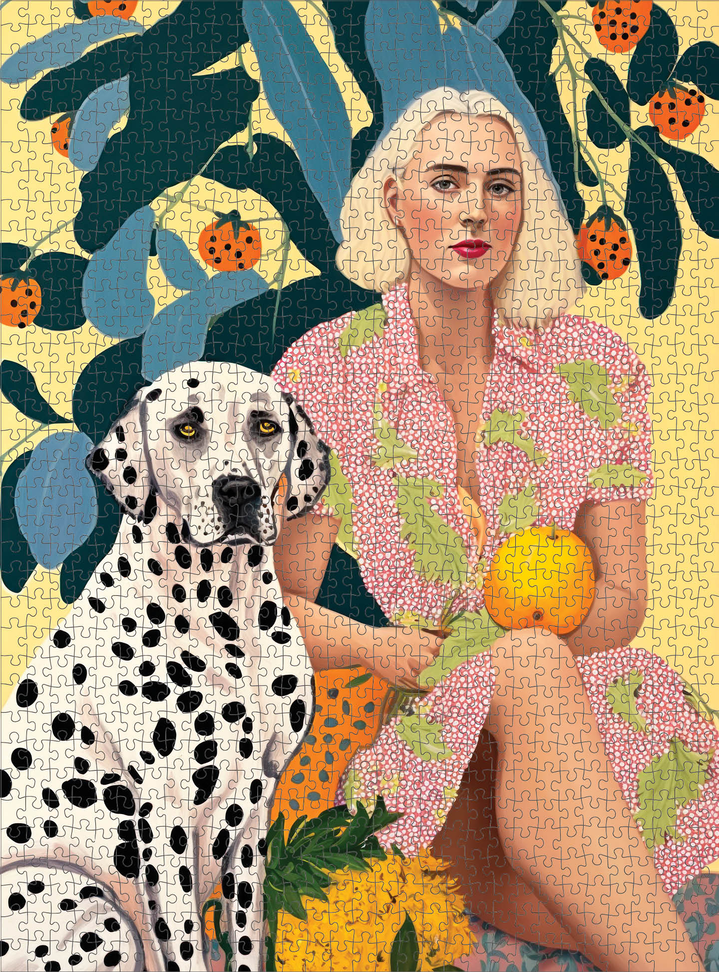 Dog Puzzle – Spot and Jane: Lemon Grove Delight – 1000 Piece Jigsaw Puzzle