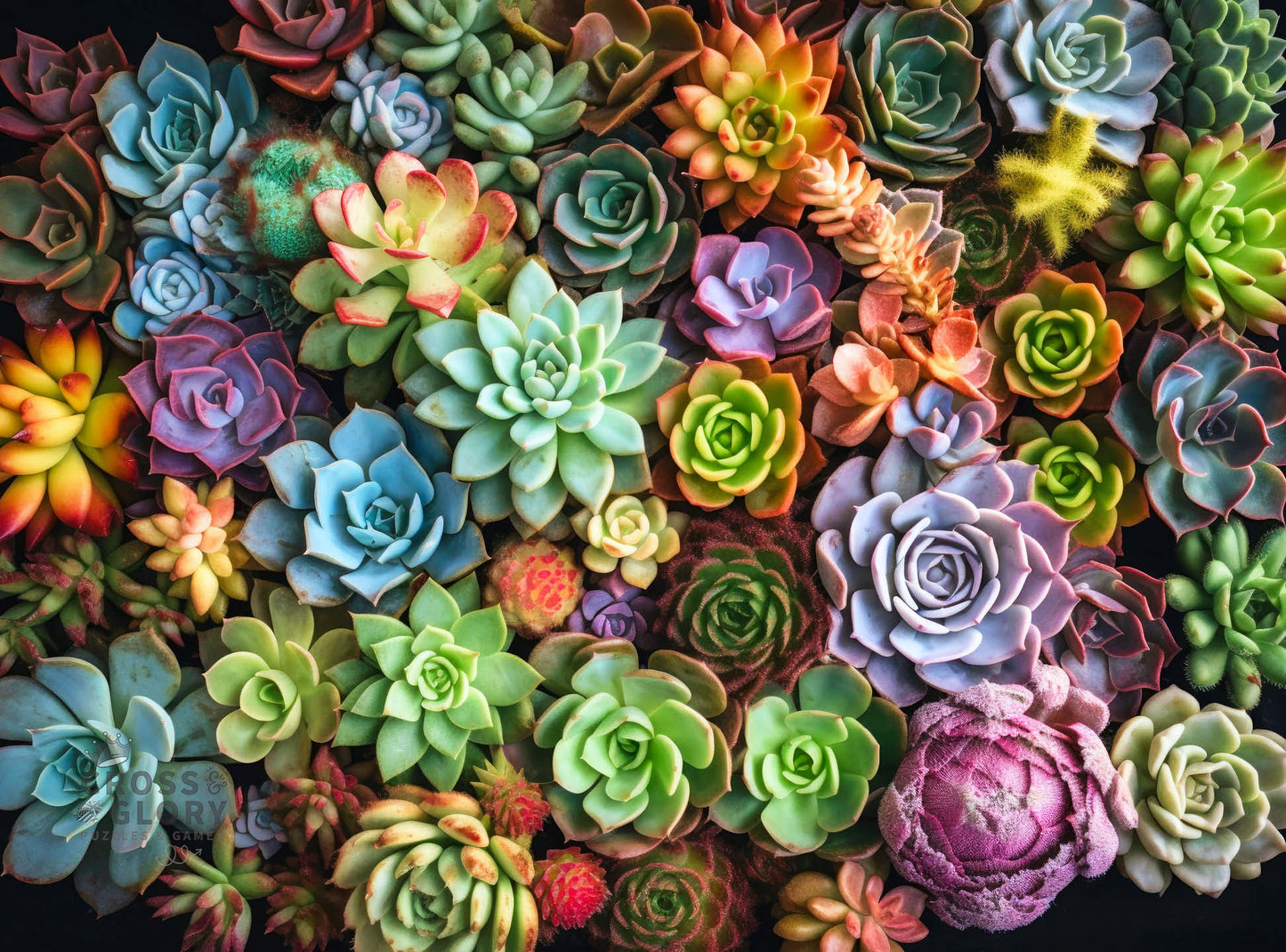 Succulent Puzzle – Succulent Symphony – 1000 Piece Jigsaw Puzzle