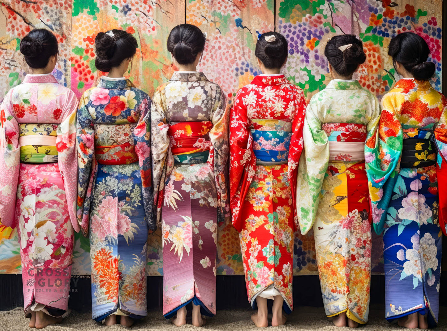 Portrait Puzzle – Elegant Kimono Beauties – 1000 Piece Jigsaw Puzzle