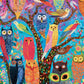 Owl Puzzle – Owl Oasis: The Vibrant Perch – 1000 Piece Jigsaw Puzzle