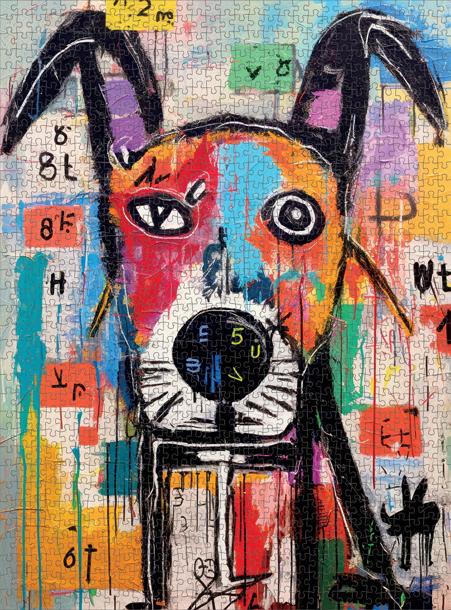 Dog Puzzle – Geometric Dog Dreamscape – 1000 Piece Jigsaw Puzzle