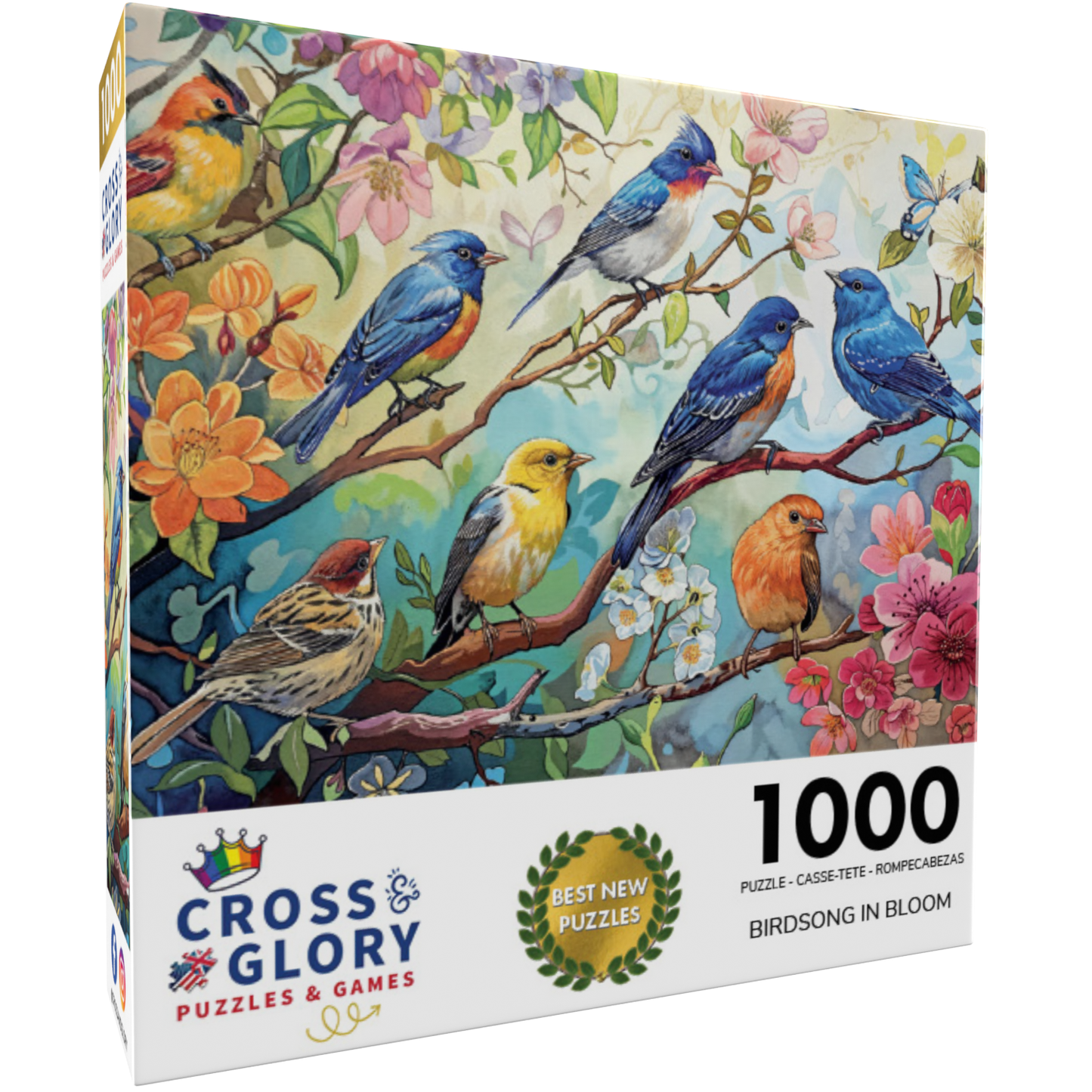 Chants d'oiseaux en fleurs - Puzzle 1000 pièces