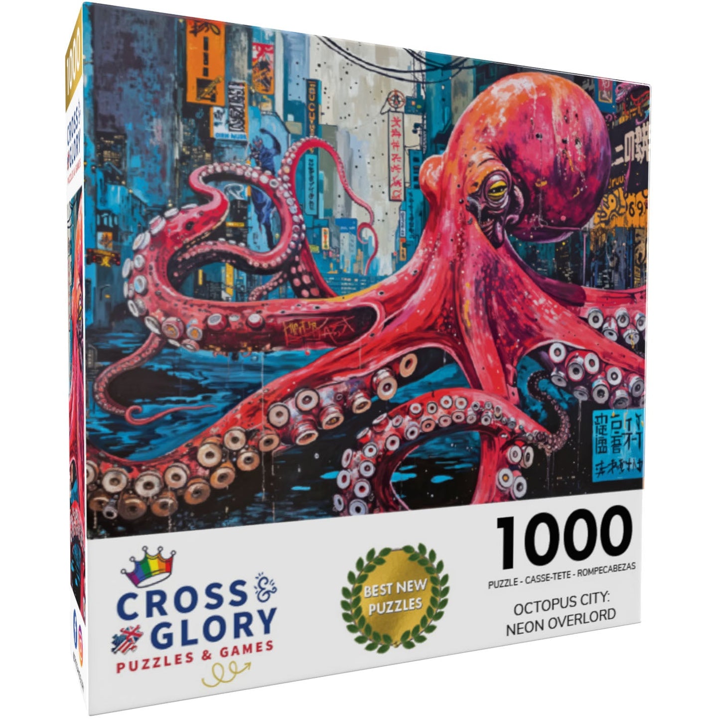 Octopus City : Neon Overlord - Puzzle 1000 pièces