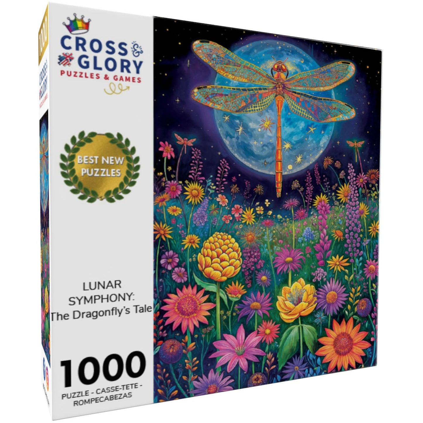 Symphonie lunaire : Le conte de la libellule – Puzzle 1 000 pièces
