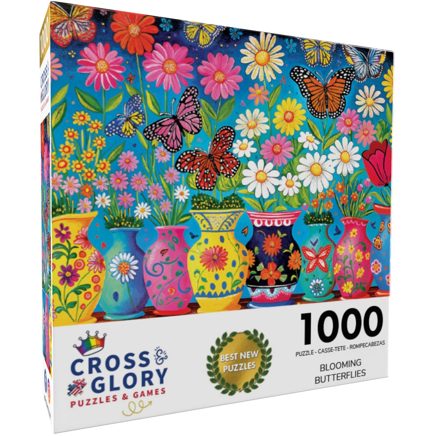 Papillons en fleurs - Puzzle 1000 pièces