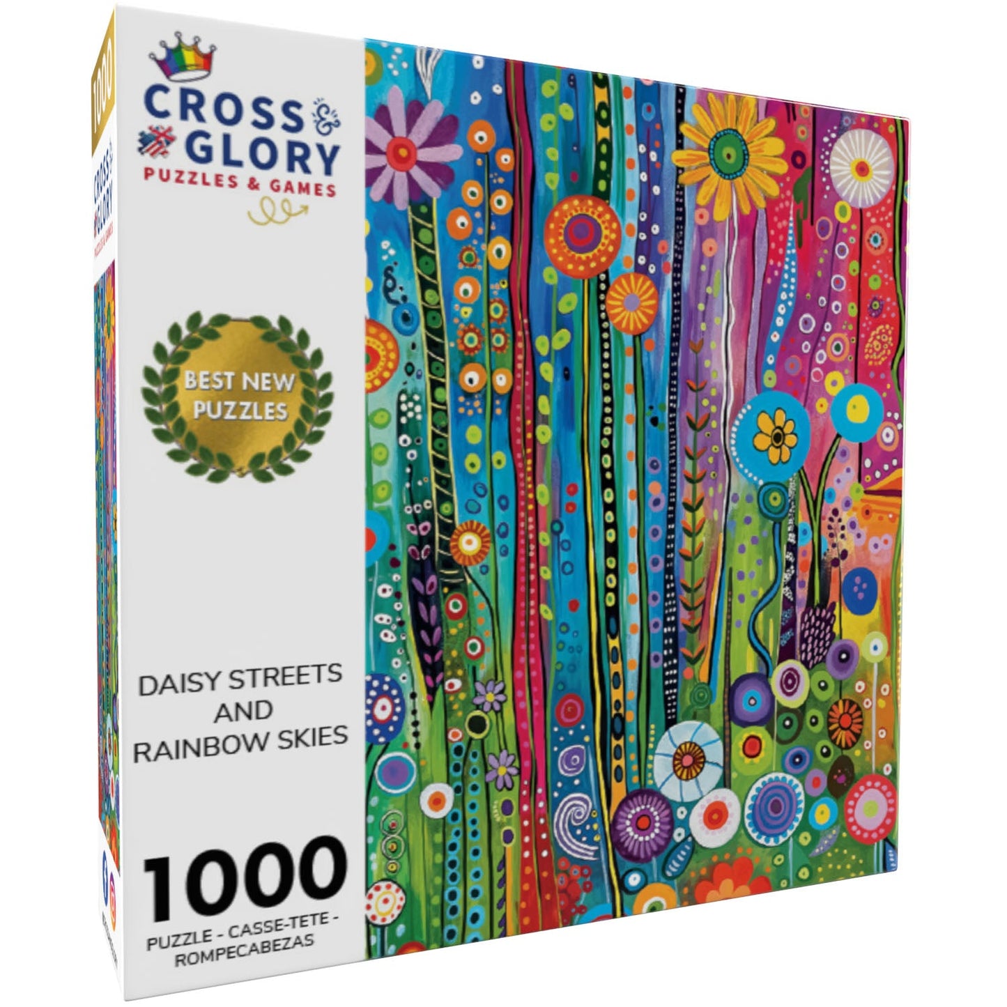 Rues de Daisy et ciels arc-en-ciel - Puzzle 1000 pièces
