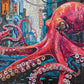 Octopus Puzzle – Octopus City: Neon Overlord – 1000 Piece Jigsaw Puzzle