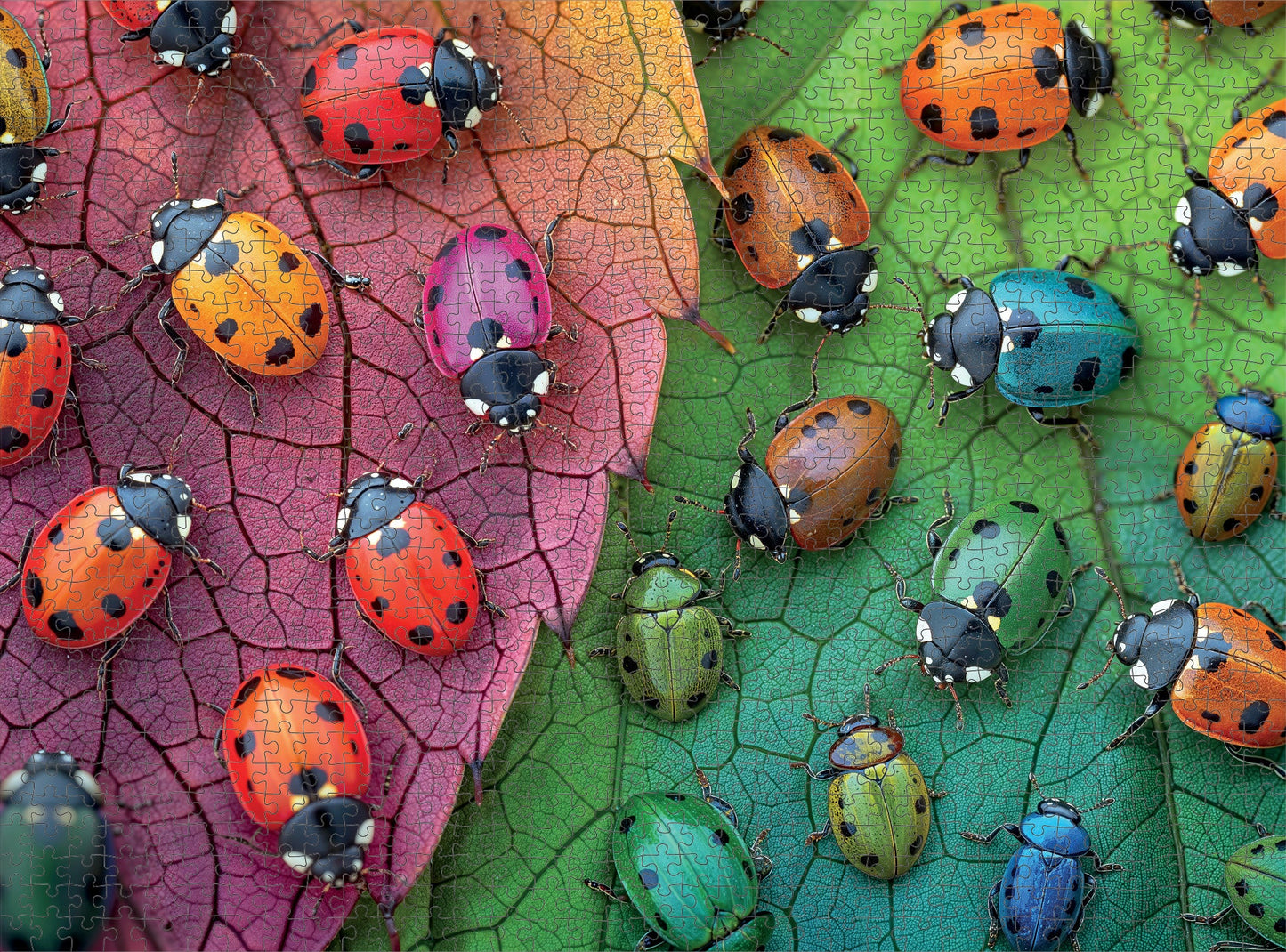 La Coccinelle Arc-en-ciel - Puzzle 1000 pièces