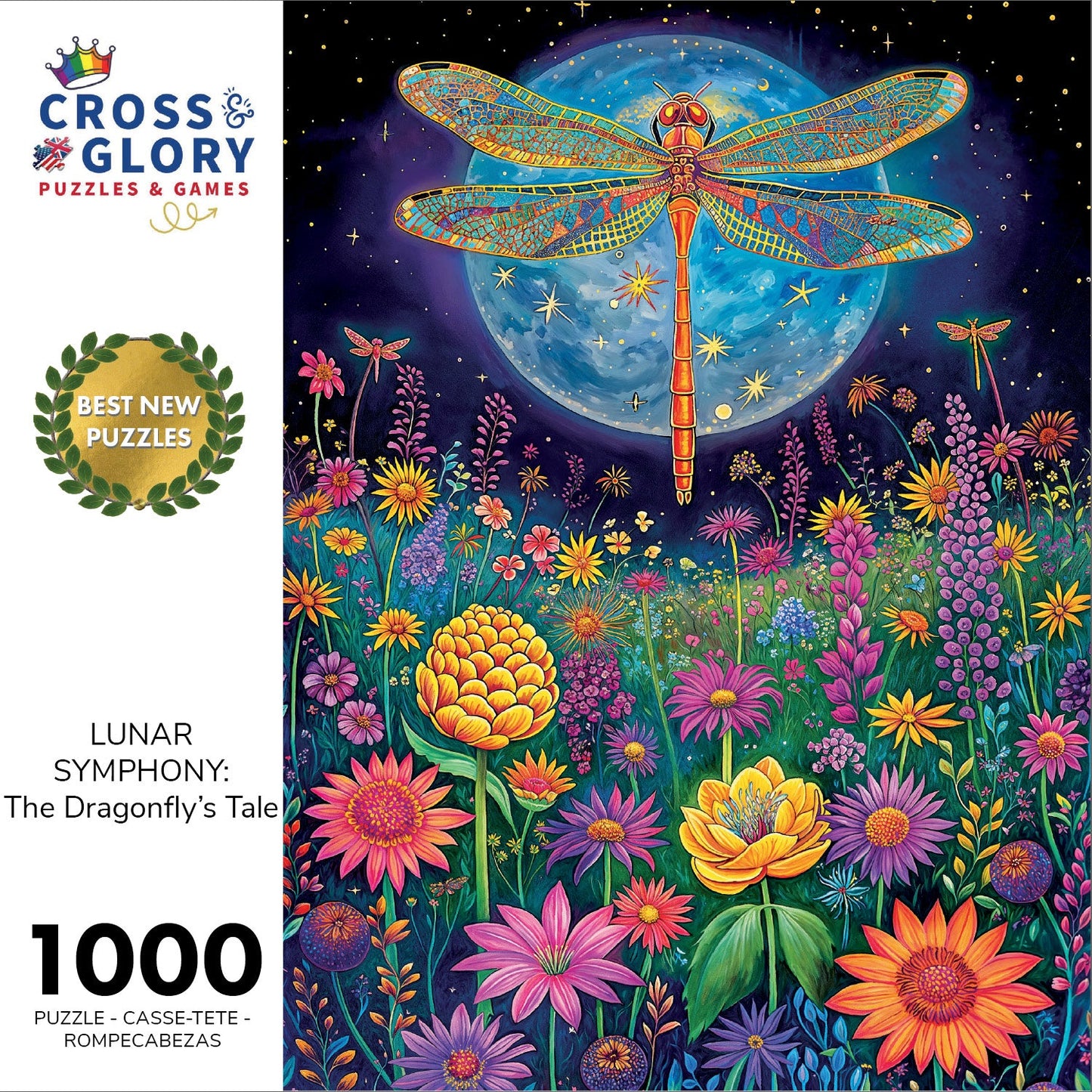 Symphonie lunaire : Le conte de la libellule – Puzzle 1 000 pièces