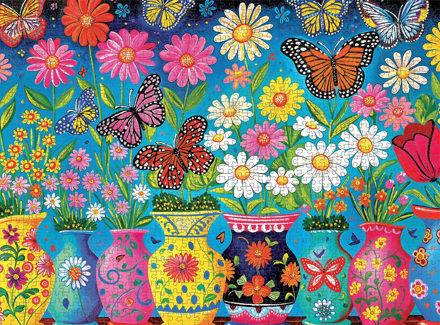 Papillons en fleurs - Puzzle 1000 pièces