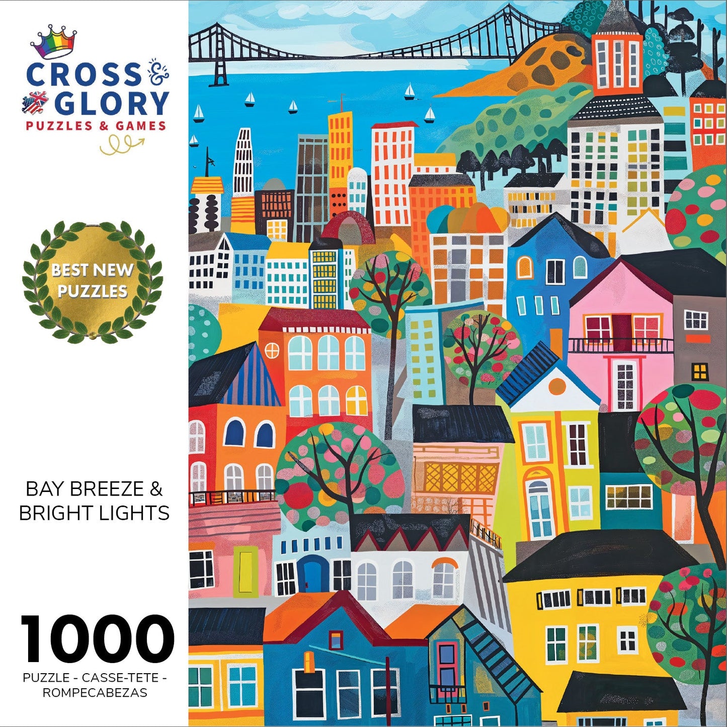 Brise de la baie et lumières vives - Puzzle 1000 pièces
