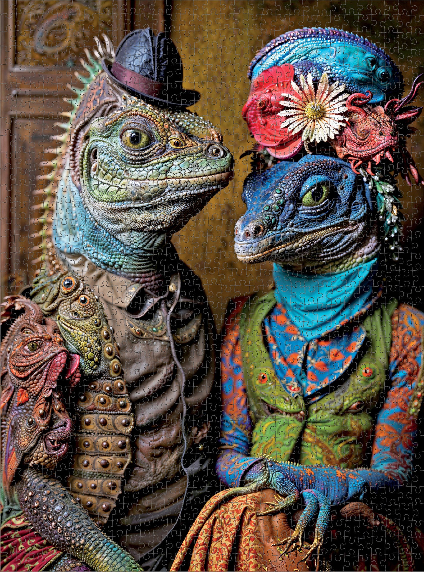 Space Puzzle – Meet The Aliens: Kael and Narae – 1000 Piece Jigsaw Puzzle