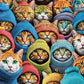 Cat Puzzle – Whiskered World: A Kitty Kaleidoscope – 1000 Piece Jigsaw Puzzle