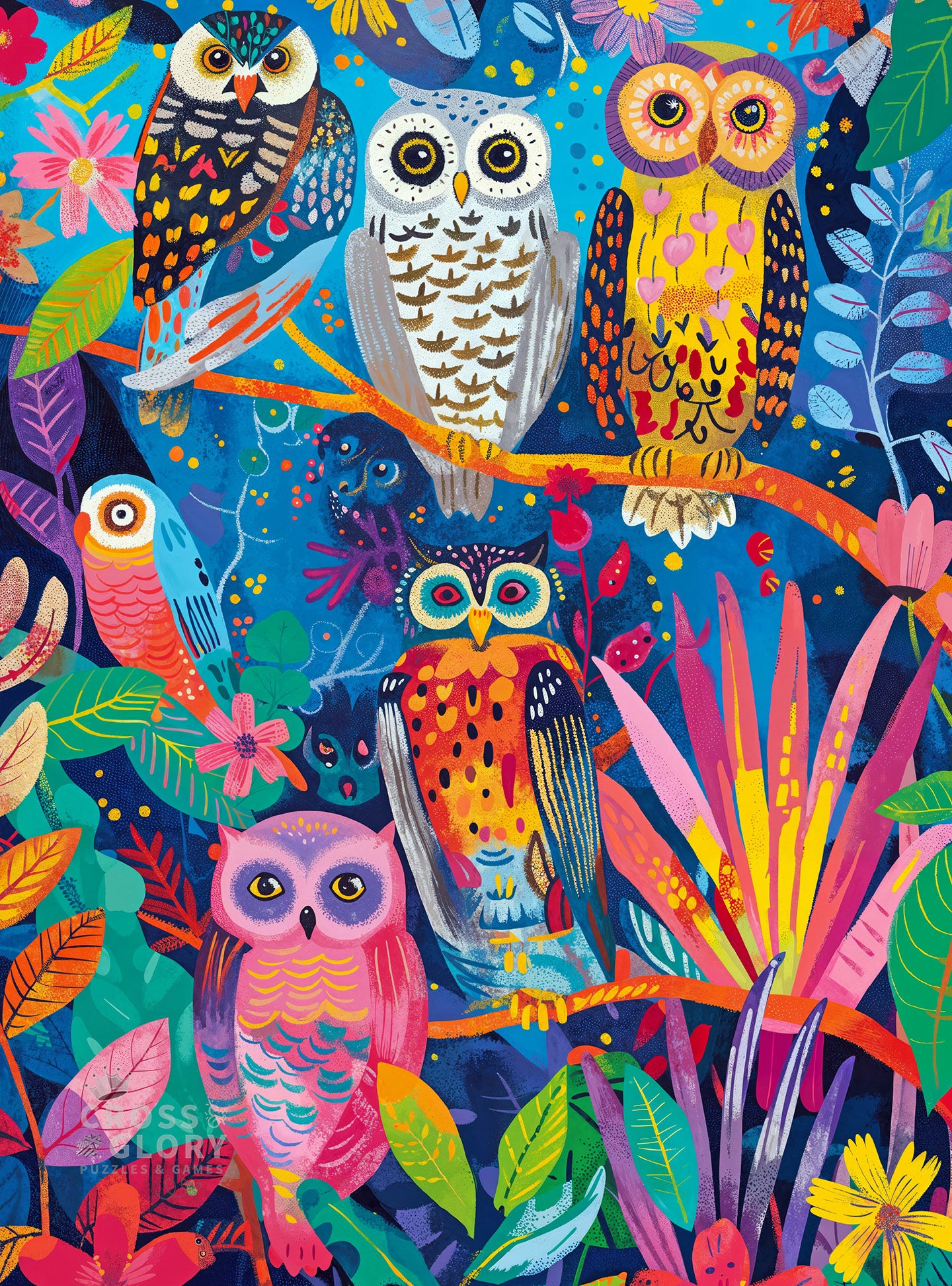 Bird Puzzle – Hootenanny: Birds in Paradise – 1000 Piece Jigsaw Puzzle