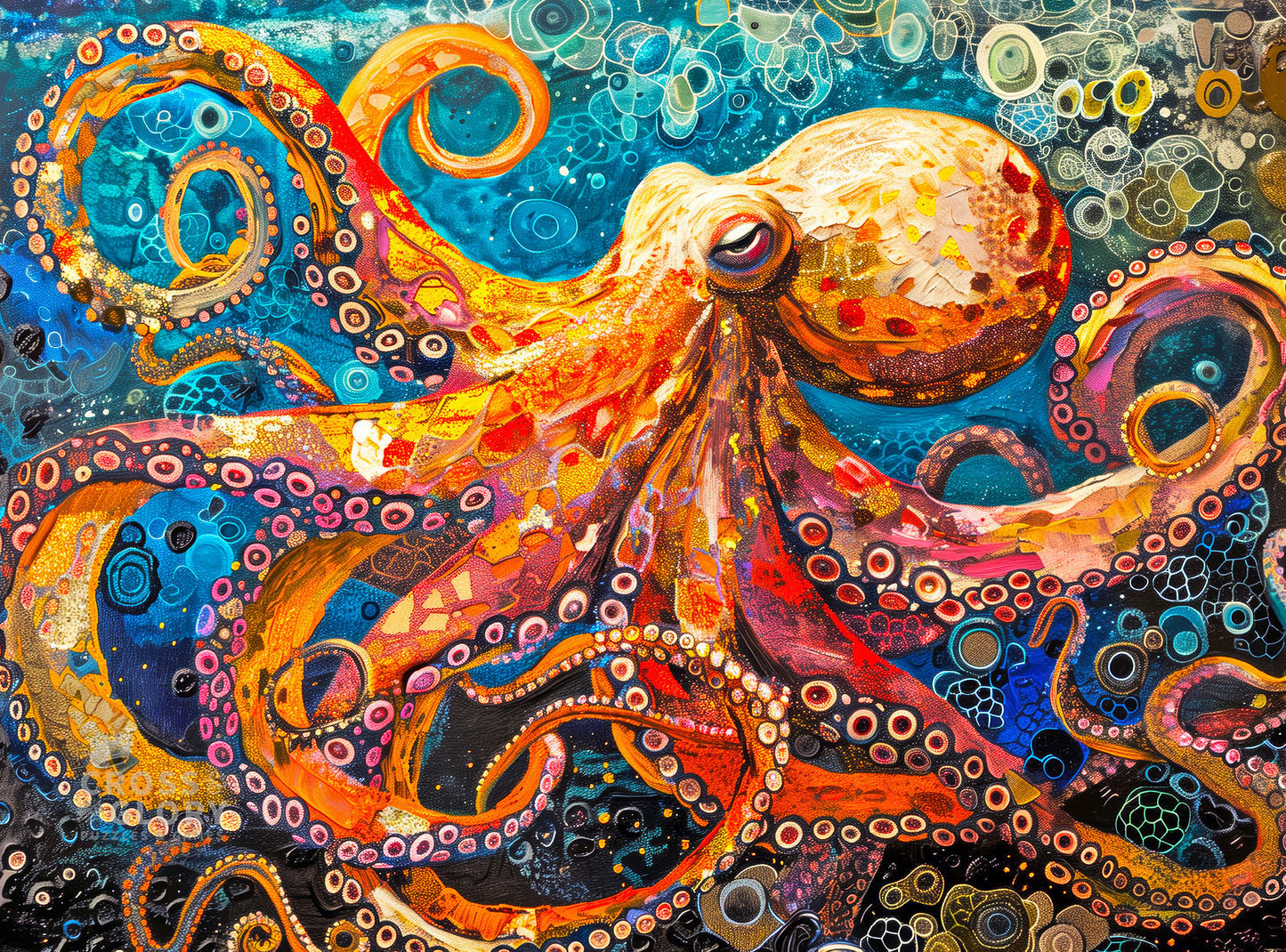 Octopus Puzzle – The Great Blue Octopus Enigma – 1000 Piece Jigsaw Puzzle