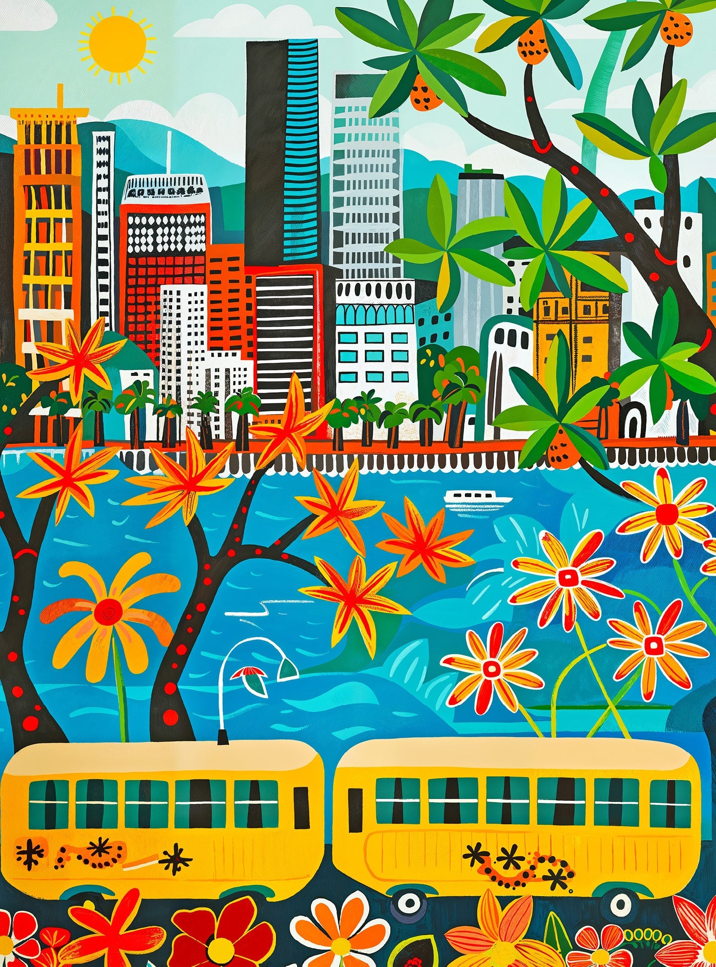 Golden Shores of Waikiki - 1000 Piece Jigsaw Puzzle