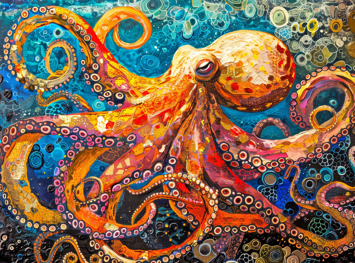The Great Blue Octopus Enigma - 1000 Piece Jigsaw Puzzle