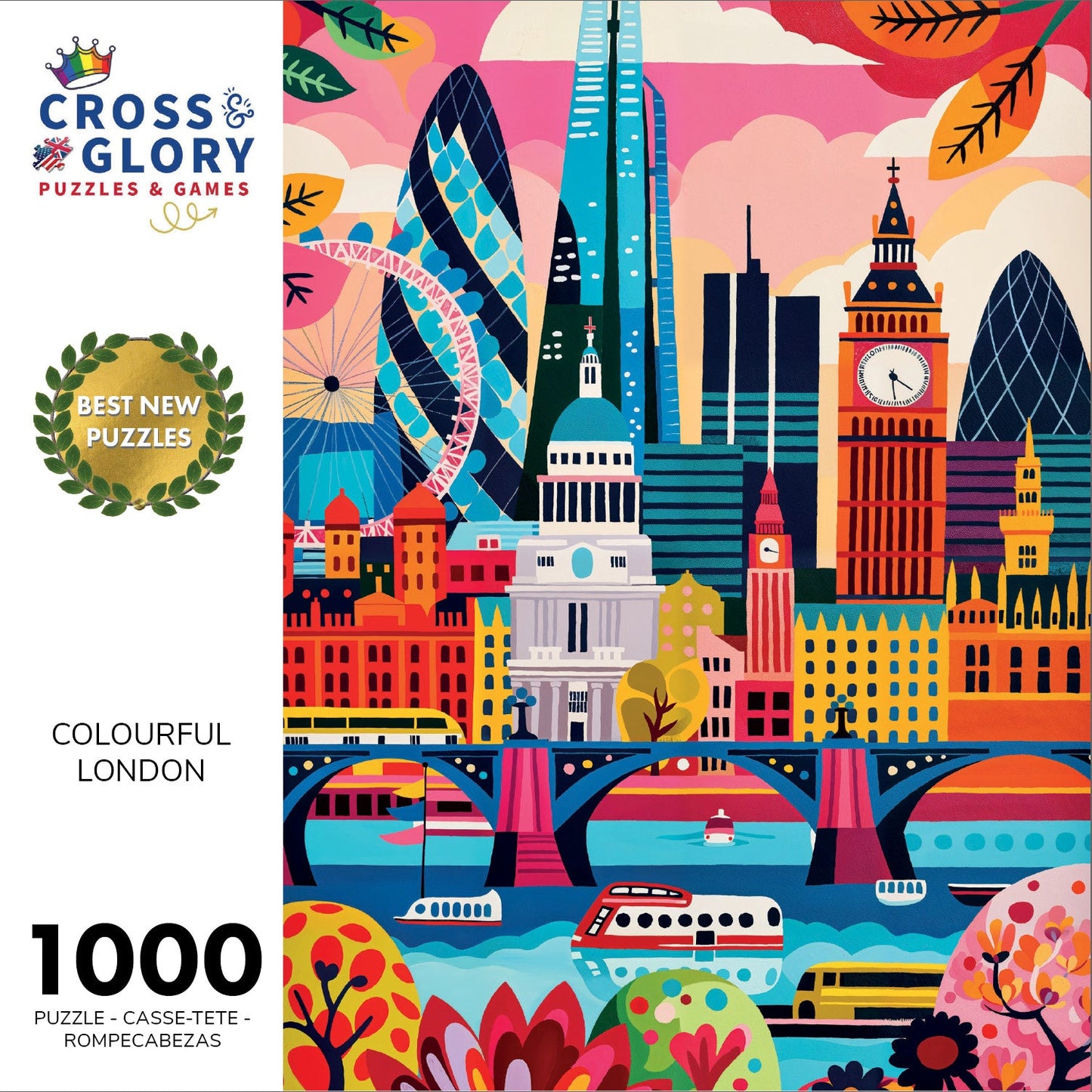 Colorful London - 1000 Piece Jigsaw Puzzle
