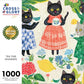 Puzzle 1000 pièces « Moustaches à l'heure du thé » 