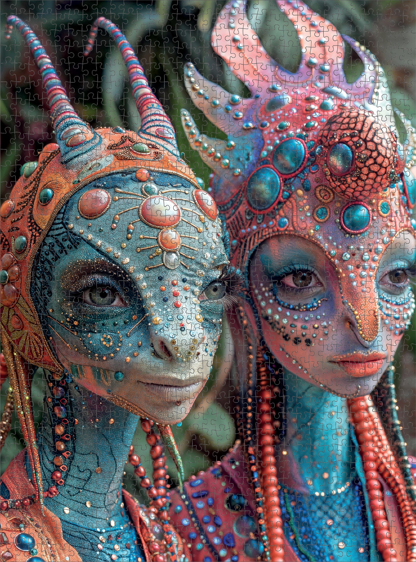 Space Puzzle – Meet The Aliens: Seru & Lyra – 1000 Piece Jigsaw Puzzle
