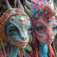 Space Puzzle – Meet The Aliens: Seru & Lyra – 1000 Piece Jigsaw Puzzle