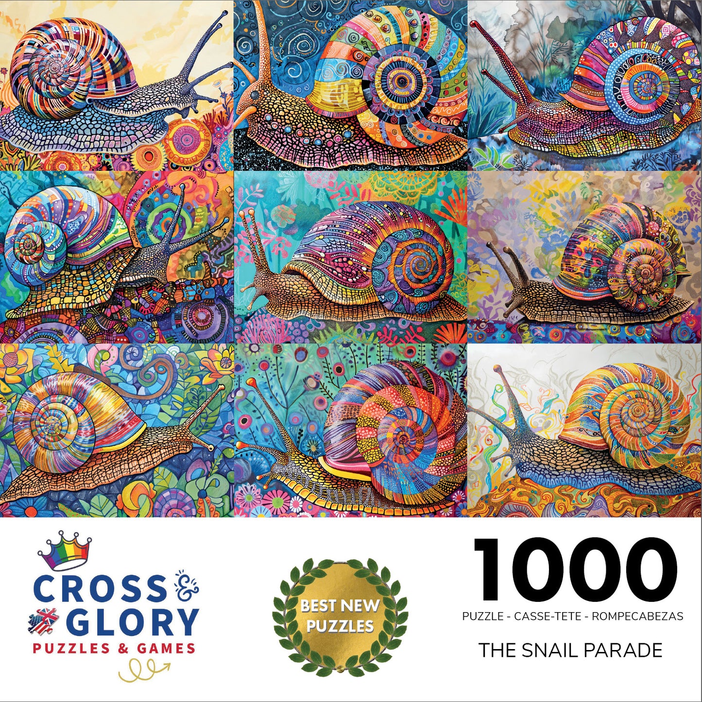 The Snail Parade - 1000 Piece Jigsaw Puzzle