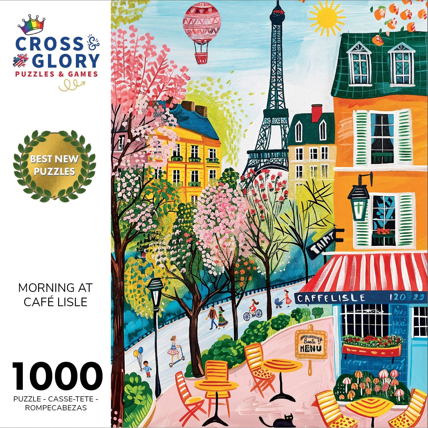 Book Lover Puzzle – Morning at Café Lisle – 1000 Piece Jigsaw Puzzle