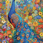 Peacock Noir - 1000 Piece Jigsaw Puzzle