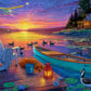 Dog Puzzle – Sunset Bay – 1000 Piece Jigsaw Puzzle