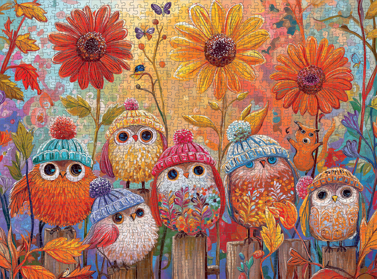 Bird Puzzle – A Cozy Little Parliament – 1000 Piece Jigsaw Puzzle
