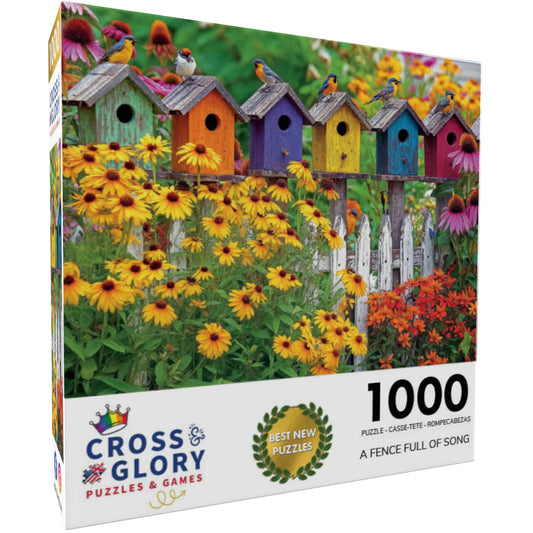 Butterfly Puzzle – A Fence Full of Song – 1000 Piece Jigsaw Puzzle