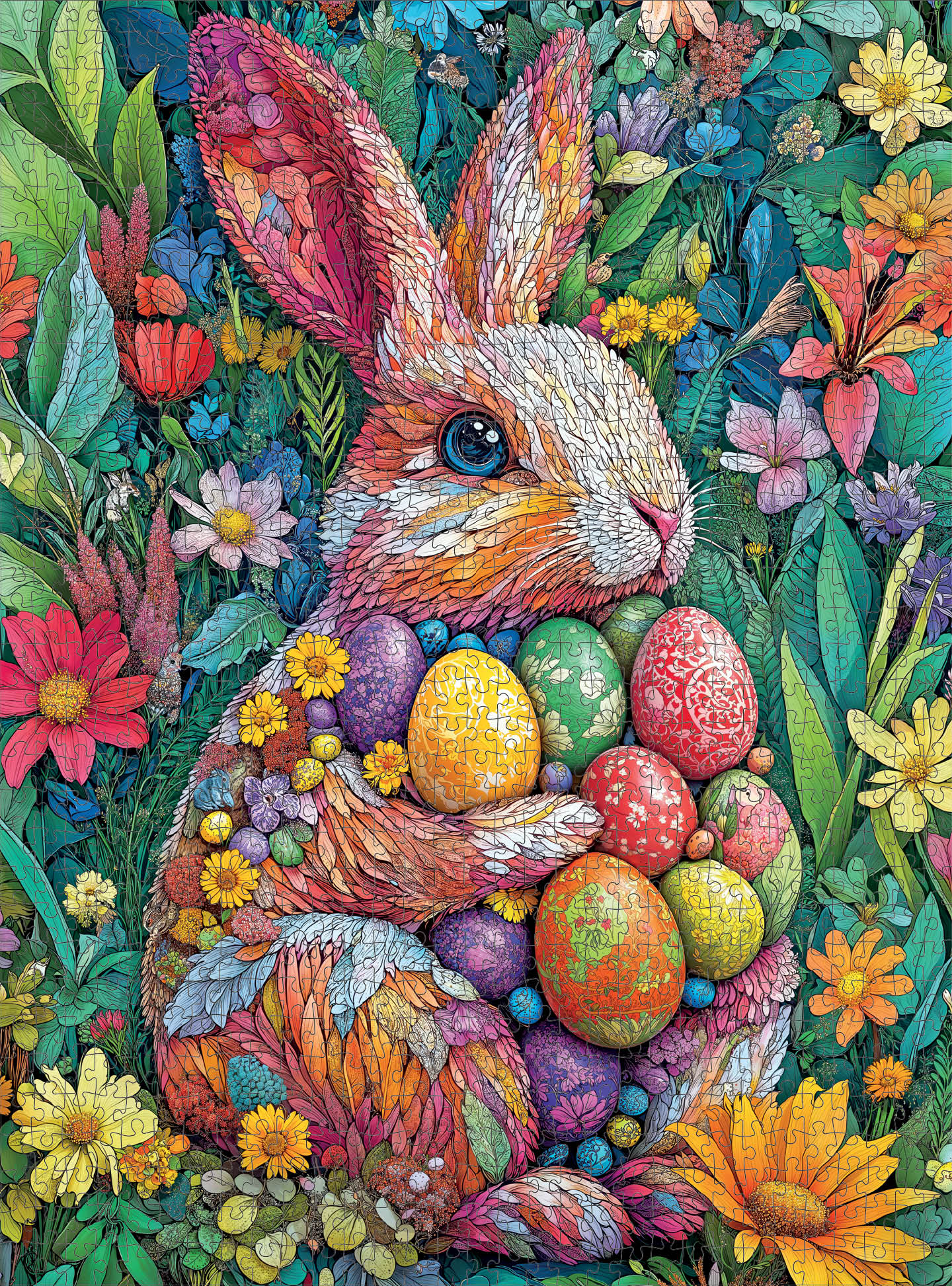 Garden Puzzle – The Easter Garden Bunny – 1000 Piece Jigsaw Puzzle