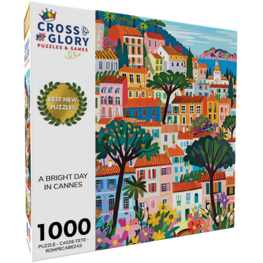 French Riviera Puzzle – A Bright Day in Cannes – 1000 Piece Jigsaw Puzzle