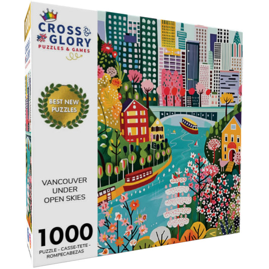 Vancouver Jigsaw Puzzle – Vancouver Under Open Skies – 1000 Piece Puzzle