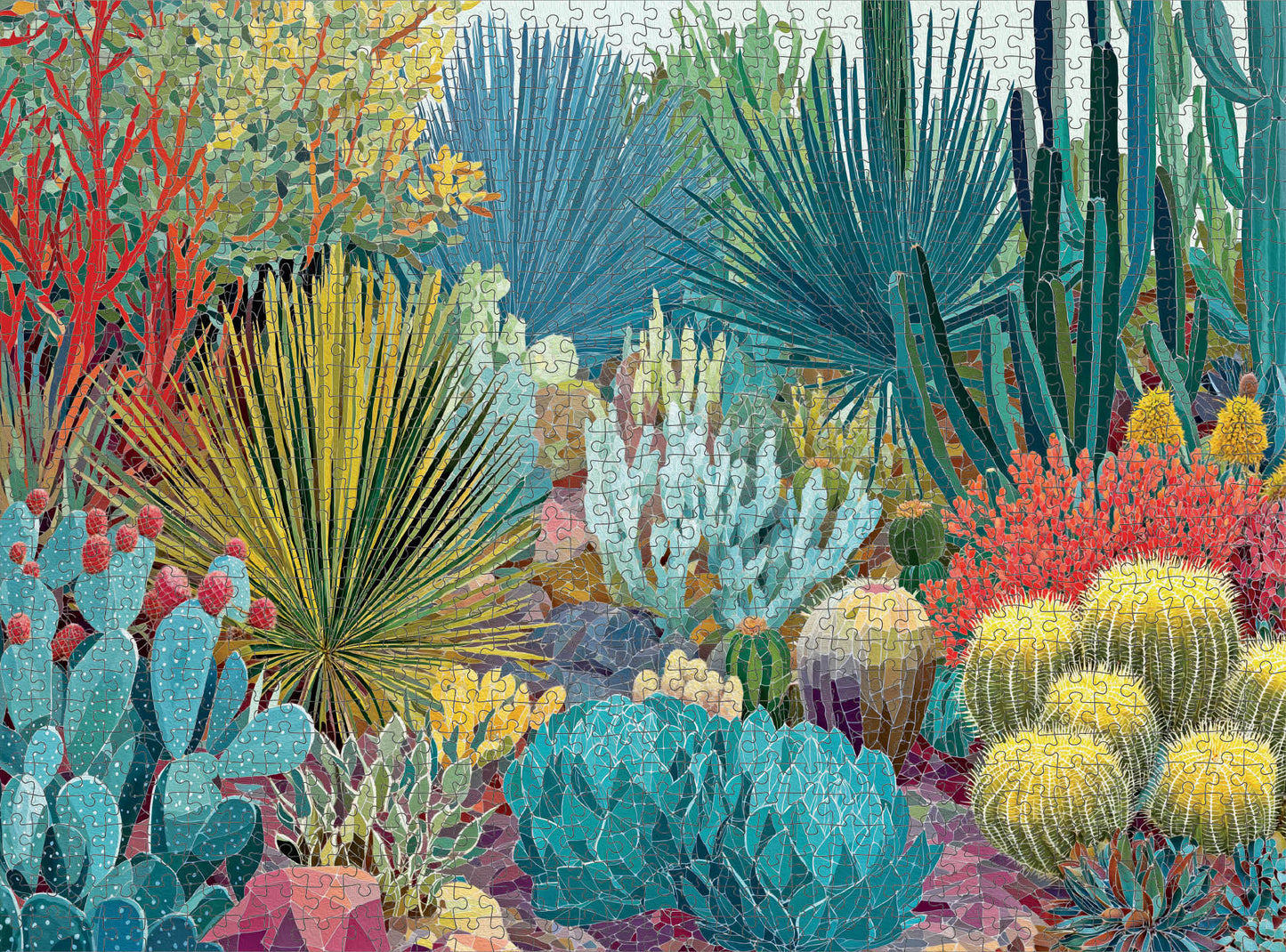 Succulent Puzzle – Color Without Water – 1000 Piece Jigsaw Puzzle