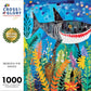 Beneath The Waves: Shark's Colorful Realm - 1000 Piece Jigsaw Puzzle Jigsaw Puzzles Cross & Glory