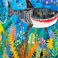 Beneath The Waves: Shark's Colorful Realm - 1000 Piece Jigsaw Puzzle Jigsaw Puzzles Cross & Glory