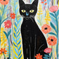 Garden Whiskers: A Feline's Floral Haven - 1000 Piece Jigsaw Puzzle Jigsaw Puzzles Cross & Glory