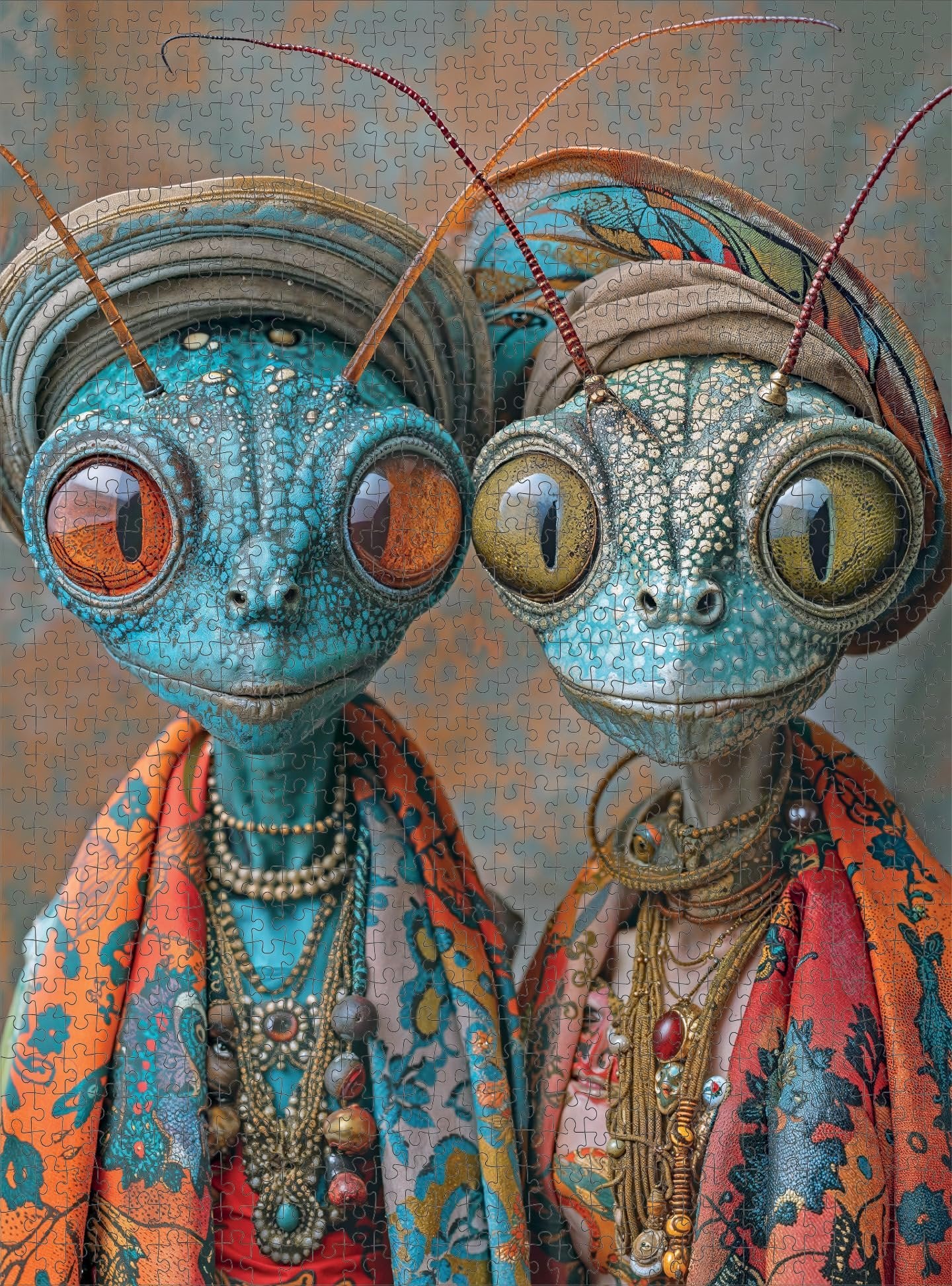 Cross & Glory - Meet The Aliens: Kylo and Mira - 1000 Piece Alien Jigsaw Puzzle | Sci-Fi Adventure | Perfect for Puzzle Enthusiasts