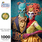 Cross & Glory - Meet The Aliens: Sylas and Eirlys - 1000 Piece Jigsaw Puzzle | Vibrant Art Nouveau Design | Interstellar Romance Themed